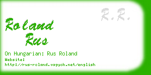 roland rus business card